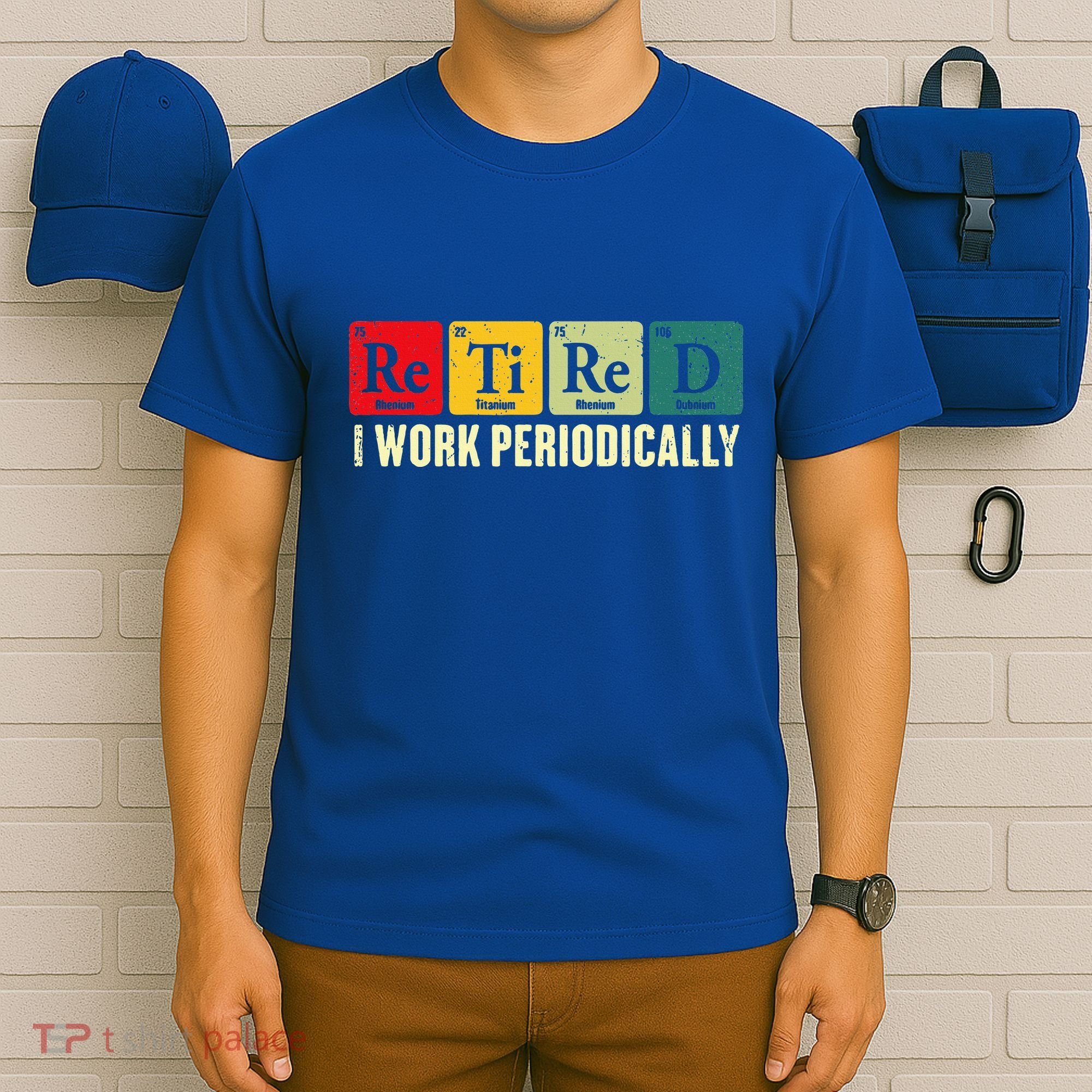 Retired I Work Periodically Science Chemistry T-Shirt
