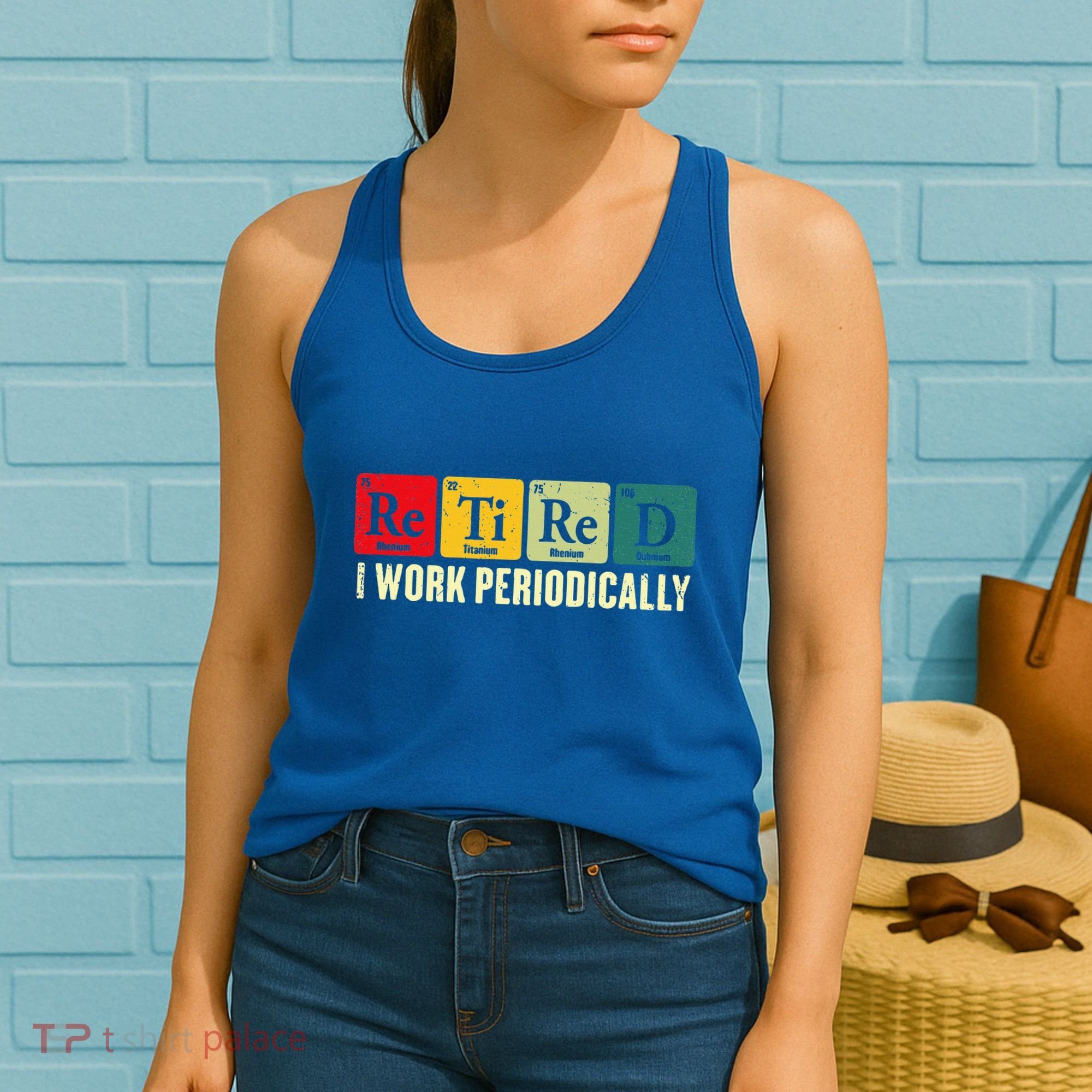 Retired I Work Periodically Science Chemistry Women's Tank Top