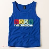 Retired I Work Periodically Science Chemistry Tank Top thumb 2