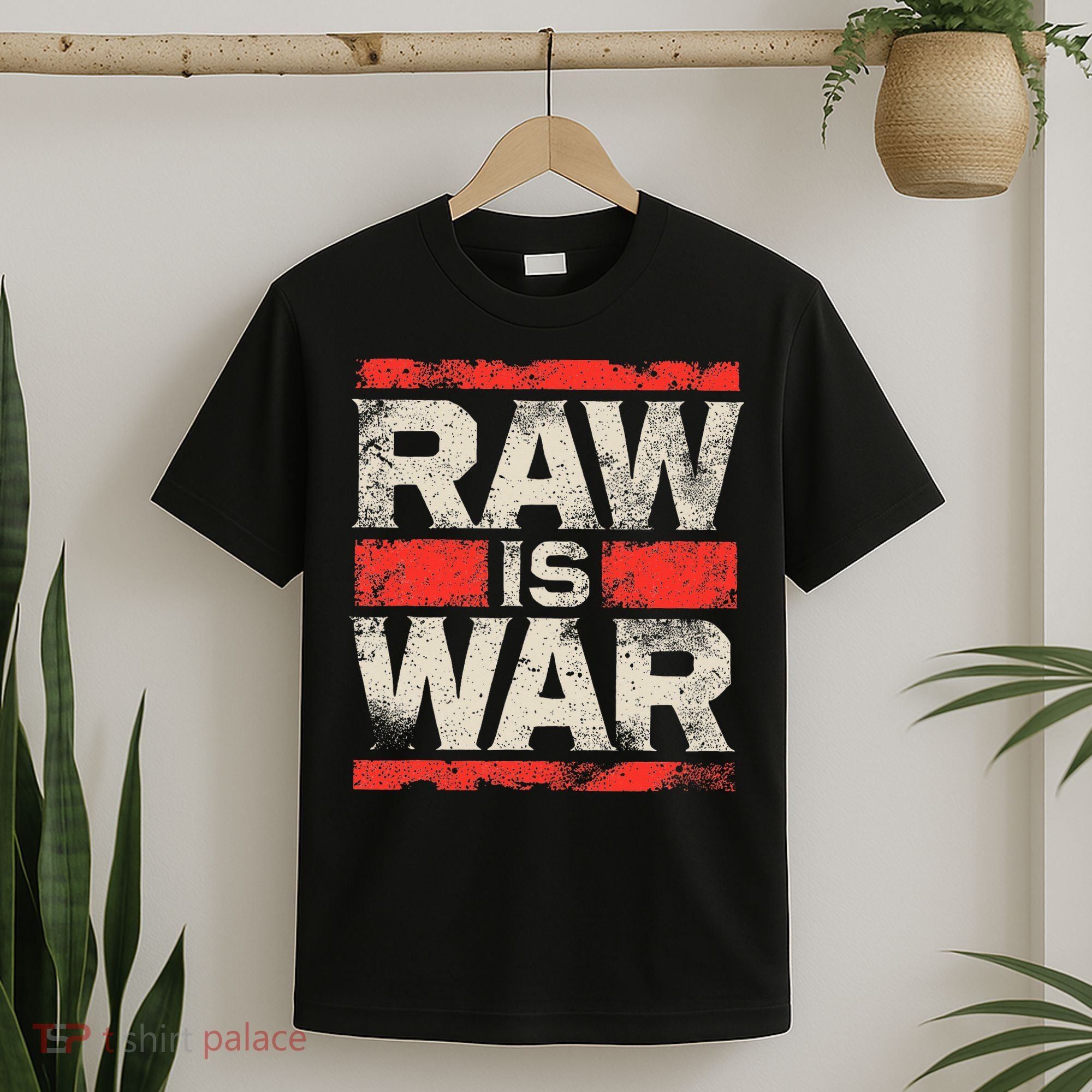 Raw Is War Pro Wrestling Famous Vintage 90s Art T-Shirt