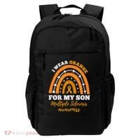 Rainbow I Wear Orange For My Son Multiple Sclerosis Great Gift Backpack thumb 0
