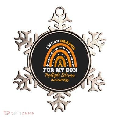 Rainbow I Wear Orange For My Son Multiple Sclerosis Great Gift Ornament