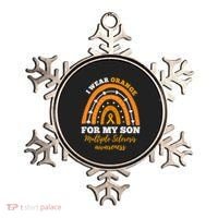 Rainbow I Wear Orange For My Son Multiple Sclerosis Great Gift Ornament thumb 0