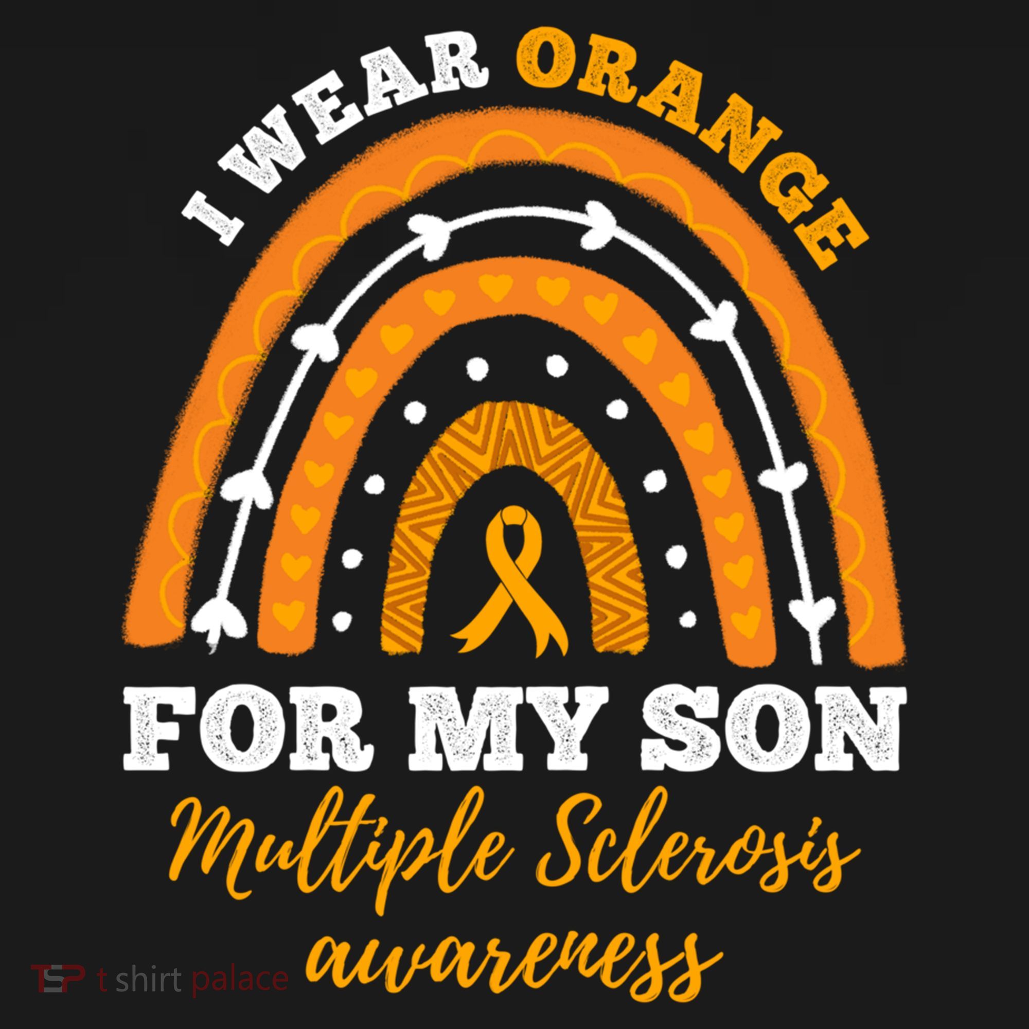 Rainbow I Wear Orange For My Son Multiple Sclerosis Great Gift Ornament