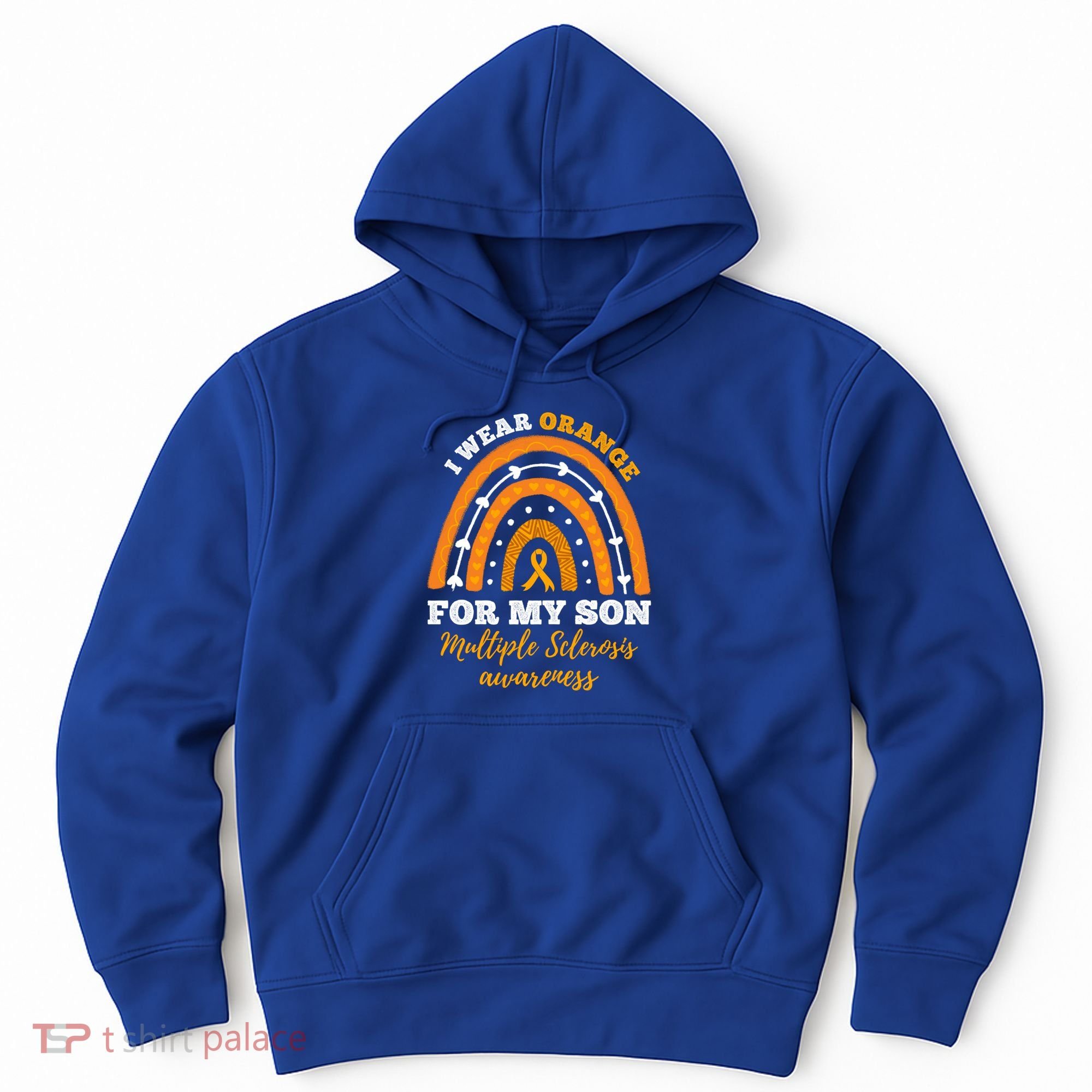 Rainbow I Wear Orange For My Son Multiple Sclerosis Great Gift Hoodie
