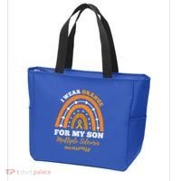 Rainbow I Wear Orange For My Son Multiple Sclerosis Great Gift Tote Bag thumb 3
