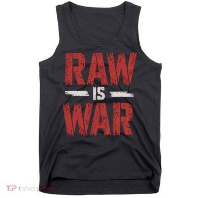 Raw Is War Funny Distressed Retro Vintage Design Gift Tank Top