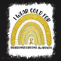 Rainbow I Wear Gold For Rhabdomyosarcoma Awareness Month Meaningful Gift Women's Hoodie thumb 2