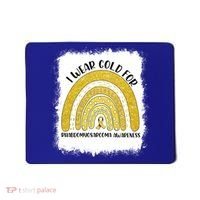 Rainbow I Wear Gold For Rhabdomyosarcoma Awareness Month Meaningful Gift Mousepad thumb 0