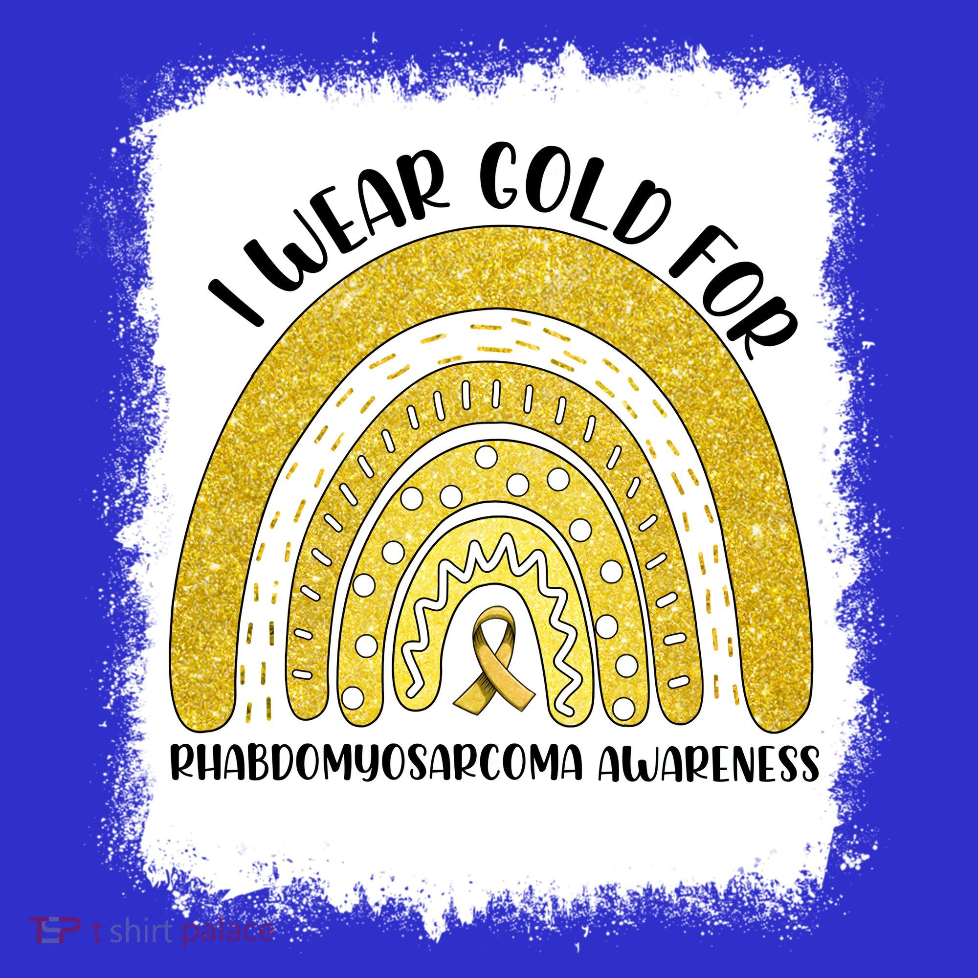 Rainbow I Wear Gold For Rhabdomyosarcoma Awareness Month Meaningful Gift Mousepad
