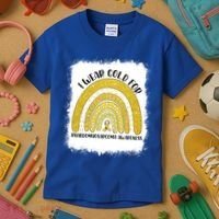 Rainbow I Wear Gold For Rhabdomyosarcoma Awareness Month Meaningful Gift Kids T-Shirt thumb 3