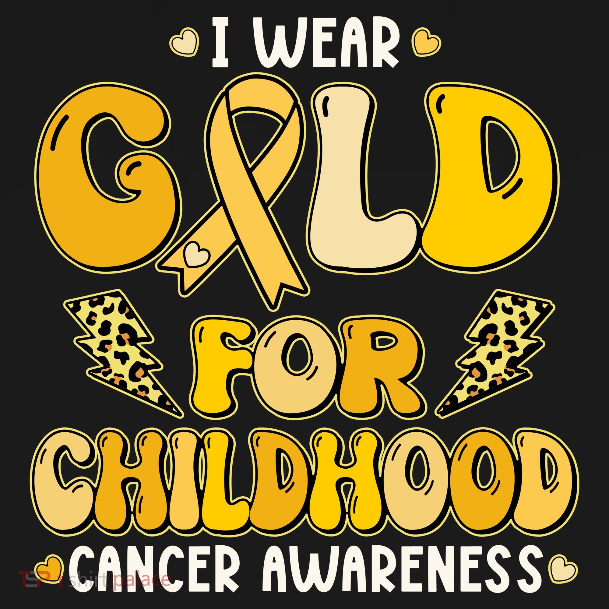Retro I Wear Gold For Childhood Cancer Awareness Women's Hoodie