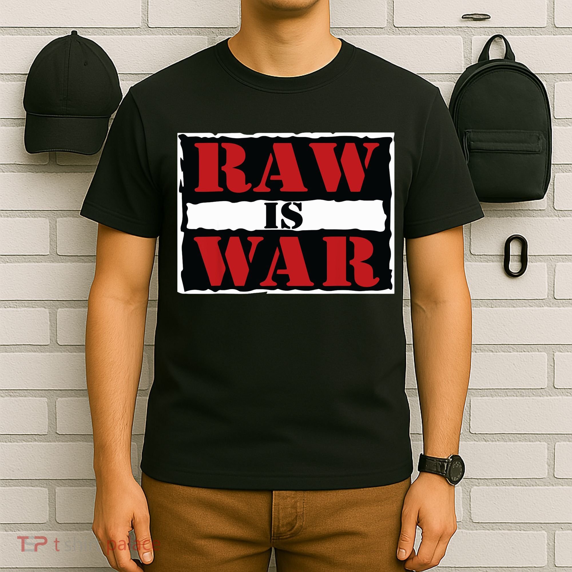 Raw Is War Pro Wrestling Famous Vintage 90s Art T-Shirt