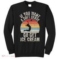 Retro If You Want A Soft Serve Go Get Ice Cream Volleyball Sweatshirt thumb 0