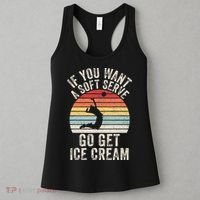 Retro If You Want A Soft Serve Go Get Ice Cream Volleyball Women's Tank Top thumb 3