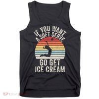 Retro If You Want A Soft Serve Go Get Ice Cream Volleyball Tank Top thumb 0