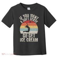 Retro If You Want A Soft Serve Go Get Ice Cream Volleyball Toddler T-Shirt thumb 0