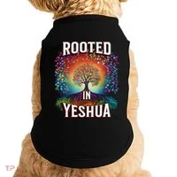 Rooted In Yeshua Meaningful Gift Doggie Tank thumb 0