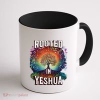 Rooted In Yeshua Meaningful Gift Coffee Mug thumb 1