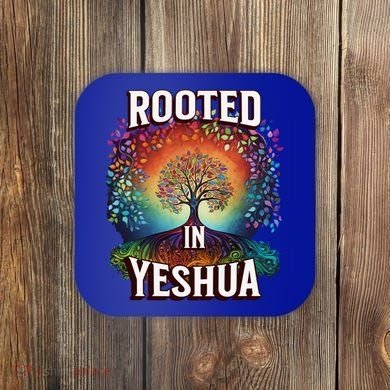 Rooted In Yeshua Meaningful Gift Coaster