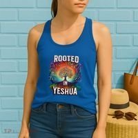 Rooted In Yeshua Meaningful Gift Women's Tank Top thumb 2