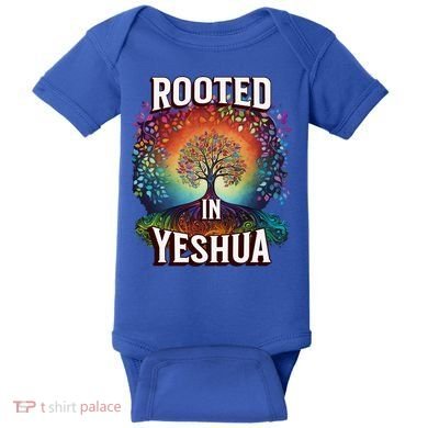 Rooted In Yeshua Meaningful Gift Baby Bodysuit