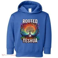Rooted In Yeshua Meaningful Gift Toddler Hoodie thumb 0