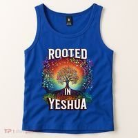 Rooted In Yeshua Meaningful Gift Tank Top thumb 2