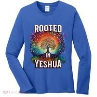 Rooted In Yeshua Meaningful Gift Women's Long Sleeve Shirt thumb 0
