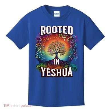 Rooted In Yeshua Meaningful Gift Kids T-Shirt