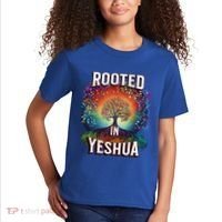 Rooted In Yeshua Meaningful Gift Kids T-Shirt thumb 2