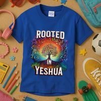 Rooted In Yeshua Meaningful Gift Kids T-Shirt thumb 3
