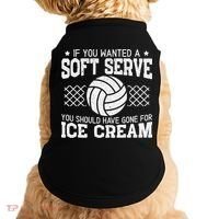 Retro If You Want A Soft Serve Go Get Ice Cream Volleyball Doggie Tank thumb 0