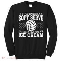 Retro If You Want A Soft Serve Go Get Ice Cream Volleyball Sweatshirt thumb 0