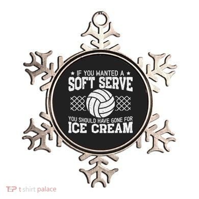 Retro If You Want A Soft Serve Go Get Ice Cream Volleyball Ornament