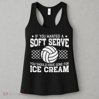 Retro If You Want A Soft Serve Go Get Ice Cream Volleyball Women's Tank Top thumb 3