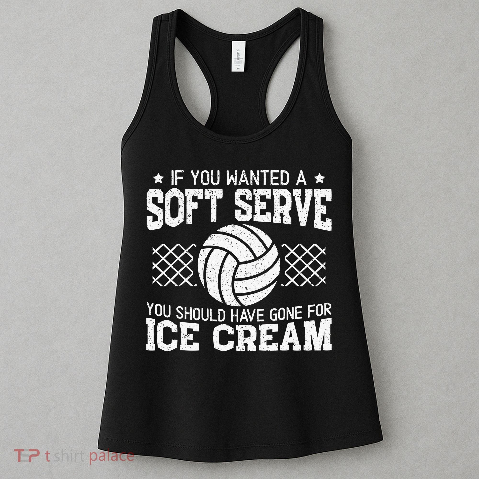 Retro If You Want A Soft Serve Go Get Ice Cream Volleyball Women's Tank Top