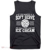 Retro If You Want A Soft Serve Go Get Ice Cream Volleyball Tank Top thumb 0