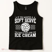 Retro If You Want A Soft Serve Go Get Ice Cream Volleyball Tank Top thumb 2