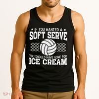 Retro If You Want A Soft Serve Go Get Ice Cream Volleyball Tank Top thumb 3