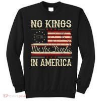 Retro June 14th No Kings In America 1776 USA Flag Sweatshirt thumb 0