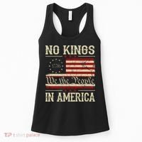 Retro June 14th No Kings In America 1776 USA Flag Women's Tank Top thumb 0