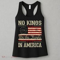 Retro June 14th No Kings In America 1776 USA Flag Women's Tank Top thumb 3