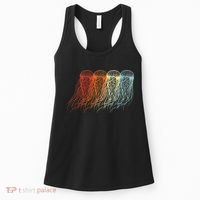 Retro Jellyfish 70s Ocean Sea Beach Animals Jelly Women's Tank Top thumb 0
