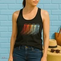 Retro Jellyfish 70s Ocean Sea Beach Animals Jelly Women's Tank Top thumb 2