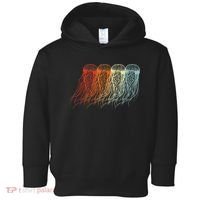 Retro Jellyfish 70s Ocean Sea Beach Animals Jelly Toddler Hoodie thumb 0