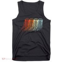 Retro Jellyfish 70s Ocean Sea Beach Animals Jelly Tank Top thumb 0