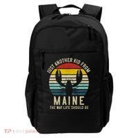 Retro Just A From Maine The Way Life Should Be! Backpack thumb 0