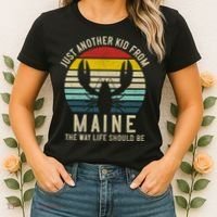Retro Just A From Maine The Way Life Should Be! Women's T-Shirt thumb 2