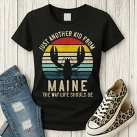 Retro Just A From Maine The Way Life Should Be! Women's T-Shirt thumb 3